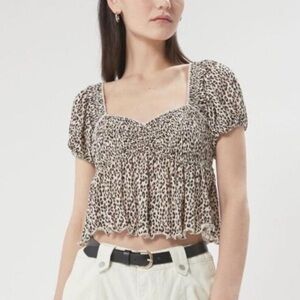 Urban Outfitters Leopard Print Cropped top